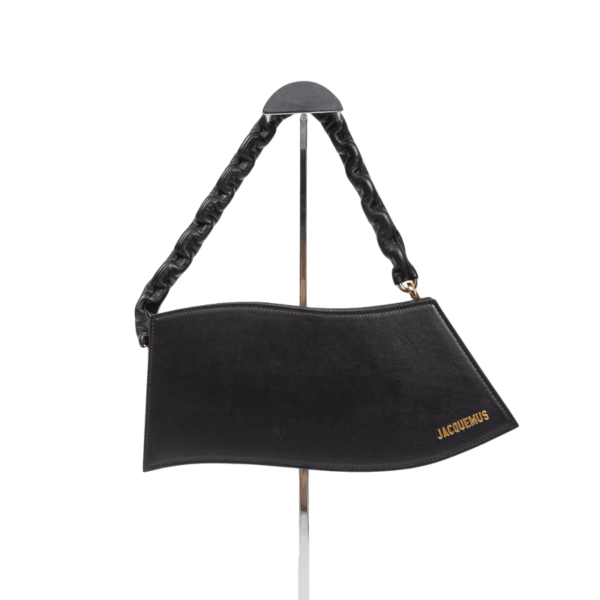Túi Jacquemus La Vague Leather Shoulder Bag 'Black' 22E221BA0213060