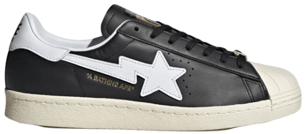 Giay Adidas x BAPE Superstar 80s 'Core Black Off White' IF2385