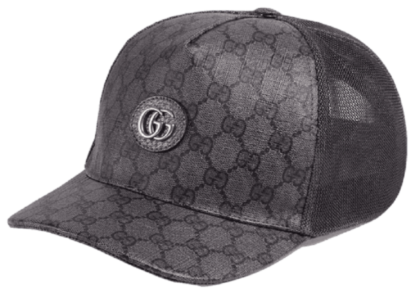 Mu Gucci GG Supreme Baseball 'Grey Black' 733927-4HAXN-8761