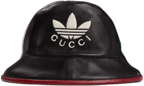 Mu Gucci Adidas x Gucci Leather Fedora 'Black' 724629-3HANZ-1074