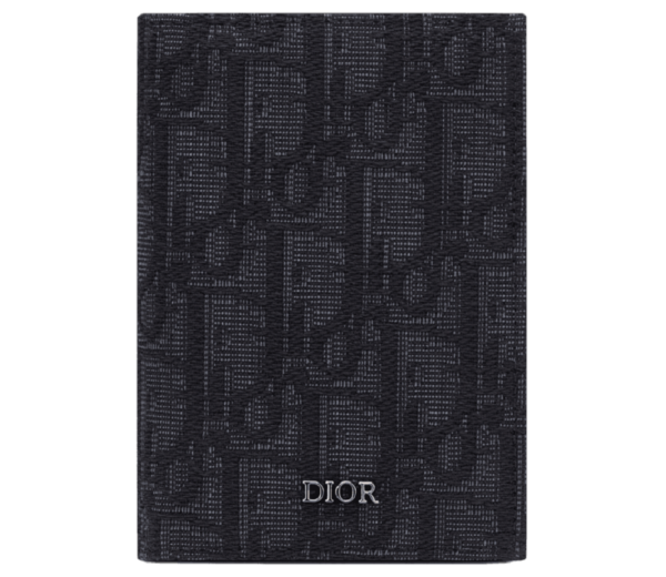 Vi Dior BI-Fold Card Holder 'Black Dior' 2ESCH138YSE-H03E