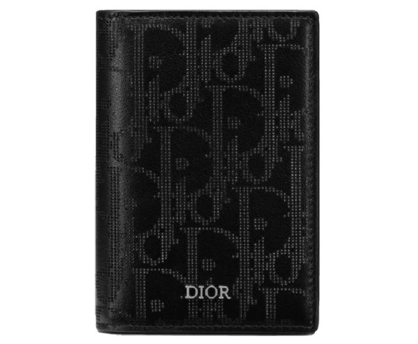 Vi Dior BI-Fold Card Holder 'Black Galaxy' 2ESCH138VPD-H03E