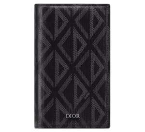 Vi Dior Long BI-Fold Card Holder 'Black CD Diamond' 2ESCH147DCO-H43E