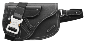 Tui Dior Saddle Pouch 'Black Grained Calfskin' 1ADPO044YKK-H00N