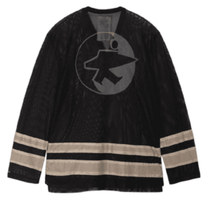 Ao Stussy x Our Legacy Work Shop Hockey Jersey 'Black Beige Mesh'