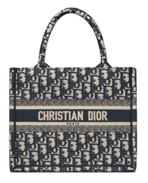 Tui Dior Book Tote Small 'Blue Embroidery' M1265ZRIW-M928