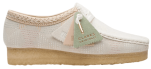 Giay Clarks Wallabee Cup 'Off White Textile' 261-66218