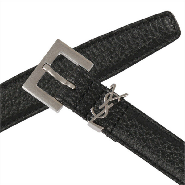 Thắt lưng Saint Laurent Monogram Grain Leather Belt 612616-DTI0E-1000 - Ảnh 3