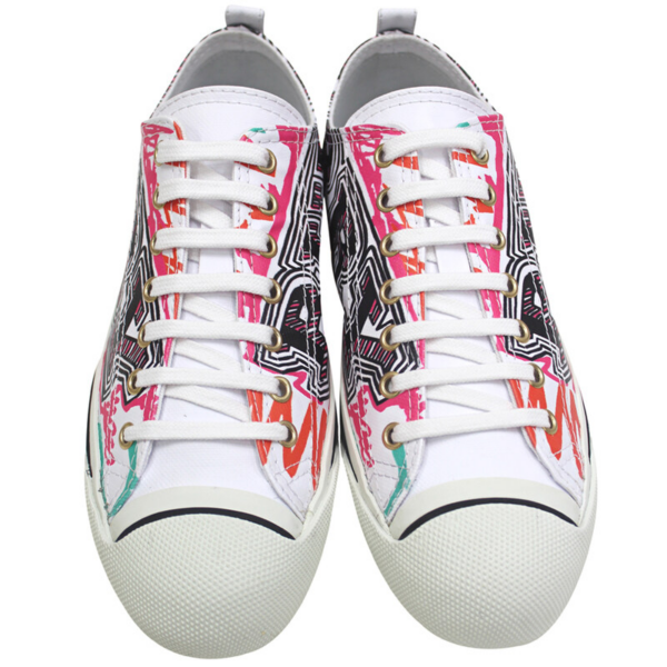 Giày Burberry Women's Multicolor Cotton Sneakers 4066496 - Ảnh 2