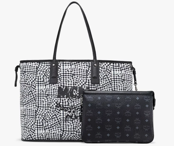 Túi MCM Reversible Liz Shopper in Visetos MWPAAVI01BK001 - Ảnh 2