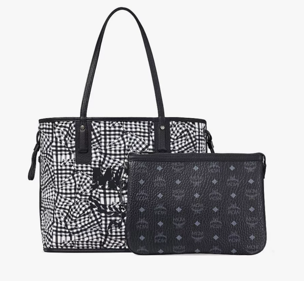 Túi MCM Reversible Liz Shopper Visetos Black MWP7AVI22BK001 - Ảnh 5
