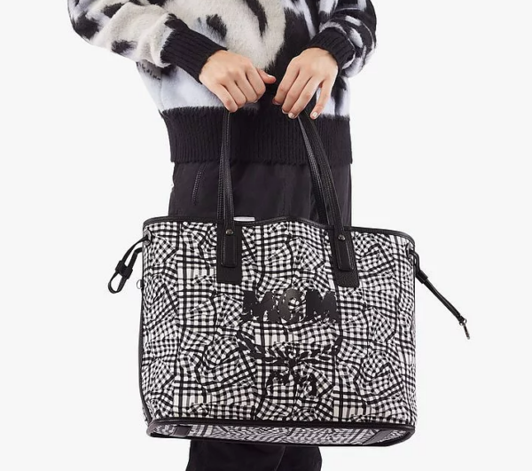 Túi MCM Reversible Liz Shopper Visetos Black MWP7AVI22BK001 - Ảnh 6