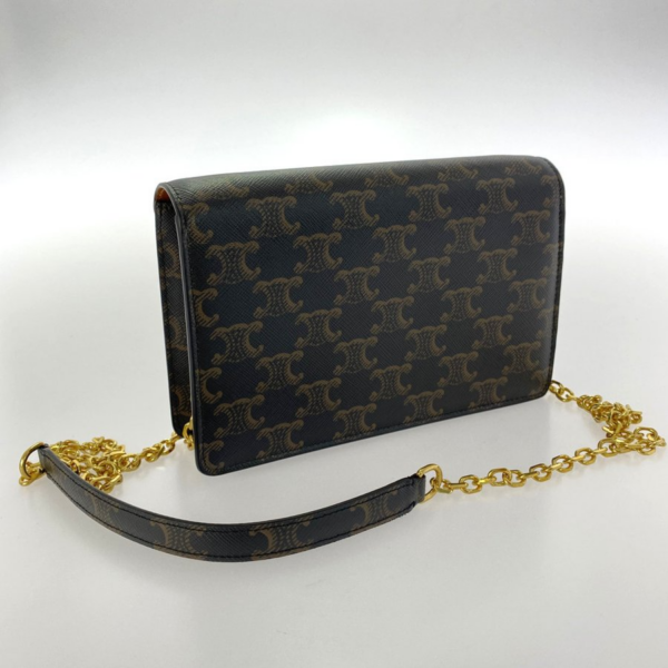 Túi Celine Maillon Triomphe Wallet On Chain In Triomphe Canvas 10F822CZT-04LU - Ảnh 2