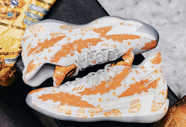 Giày Adidas Ric Flair x Dame 7 'White Gold Metallic' FX6616 - Ảnh 7
