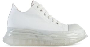 Giày Rick Owens Abstract Sneakers Chalk White DU20S5819