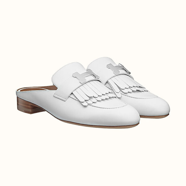 Giày Hermes Rivoli Mule 'Blanc' H181067Z91400 - Ảnh 2