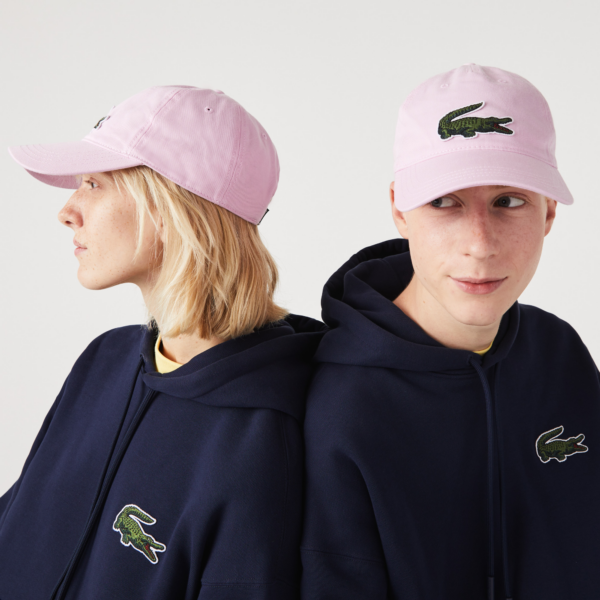 Mu Lacoste Croc Organic Cotton Twill 'Pink' RK1502-52N-Z4H