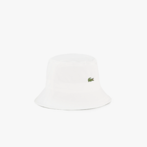 Mu Lacoste Bucket Hat Cotton Material 'White' RK217E-53G-70V