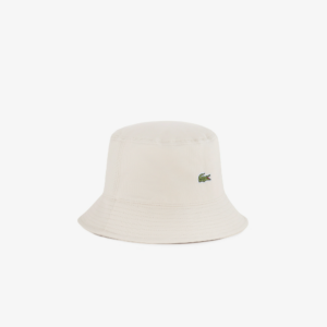 Mu Lacoste Bucket Hat Cotton Material 'Beige' RK217E-53G-KU4