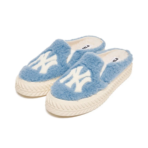 Giày MLB Mule Playball Fleece New York Yankees 'Blue' 3AMUUD216-50BLL - Ảnh 3