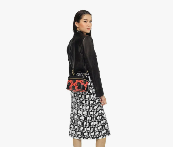 Túi MCM Rockstar Vanity Case in Cubic Monogram Jacquard  MWRCSCK02MT001 - Ảnh 6