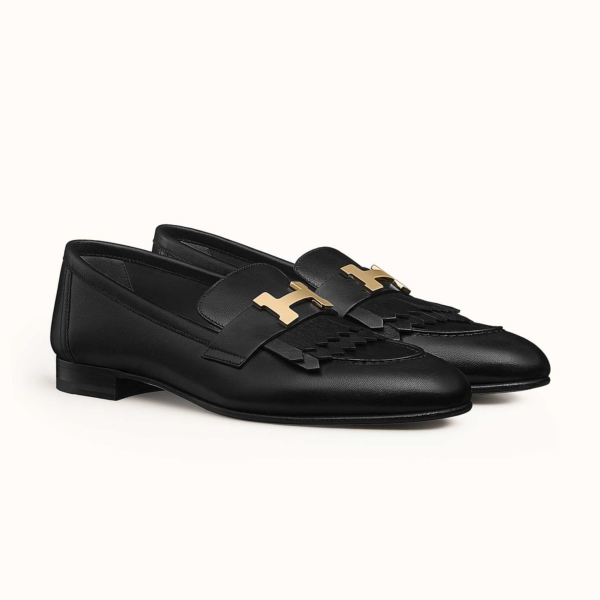 Giày Hermes Royal Loafers Gold H192203Z - Ảnh 3