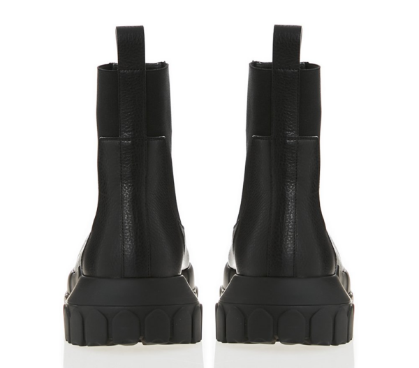 Giày Rick Owens Chunky Black Leather Boots RP02A7881LDE-99 - Ảnh 3