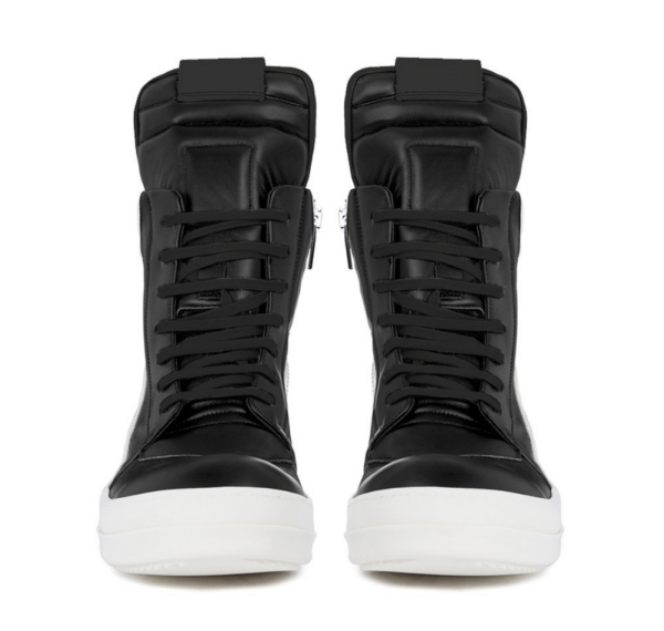 Giày Rick Owens Geobasket Leather 'Black Milk' RU02A5894 LPO-9111 - Ảnh 3