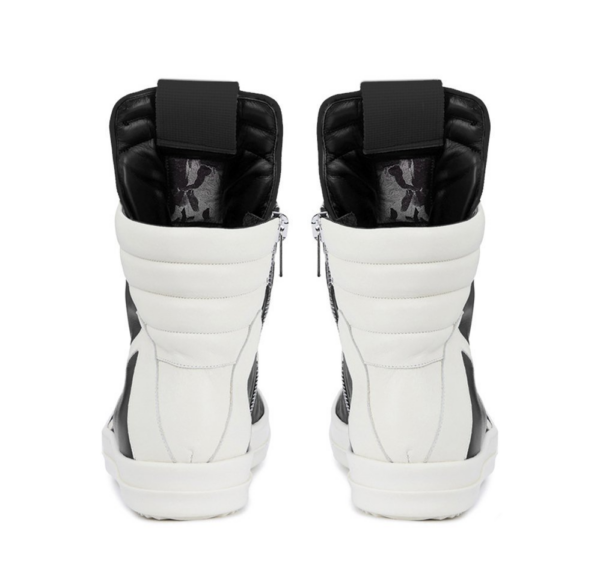 Giày Rick Owens Geobasket Leather 'Black Milk' RU02A5894 LPO-9111 - Ảnh 4