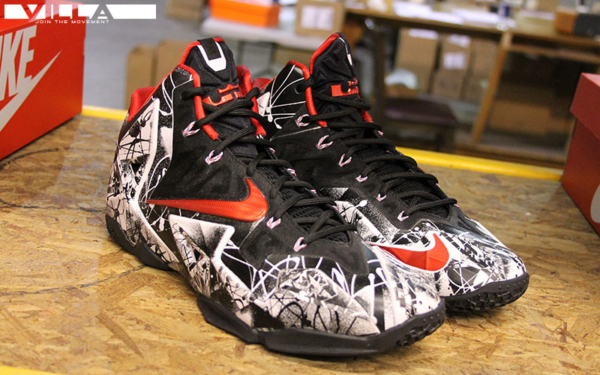 Giày Nike LeBron 11 'Graffiti' 616175-100 - Ảnh 7