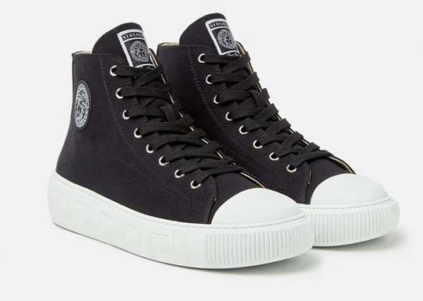 Giày Versace Greca High Top Trainers 'Black' DSU8403-DTE3G-D41P - Ảnh 4