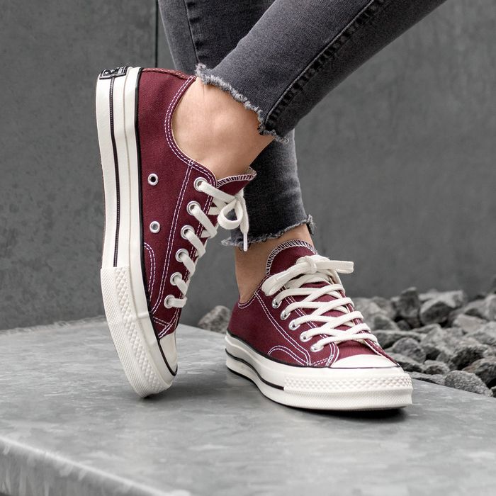 Giày Converse Chuck 70 Ox 'Burgundy' 162059C - Ảnh 3