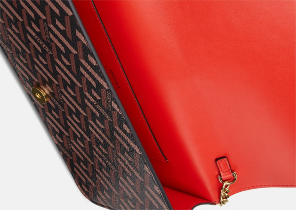 Túi Versace La Greca Signature Shoulder Red Brown 1003371-1A01444-5B35V - Ảnh 6