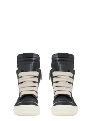 Alternative view of Giày Rick Owens FW22 Strobe Geobasket 'Black And Milk' ru02b2894LPOW1-911
