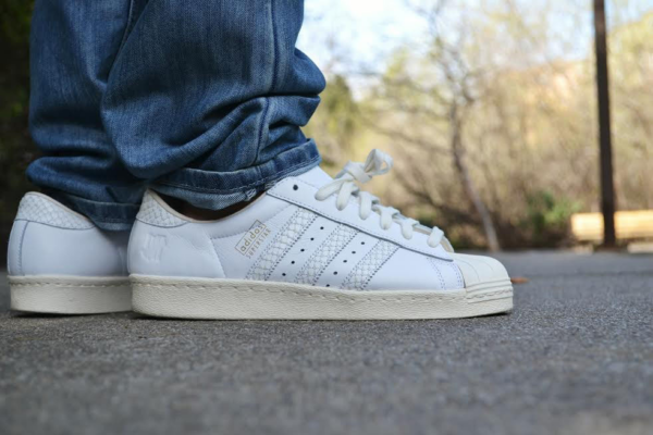 Giày Adidas Undefeated x Superstar 80 'White' B34077 - Ảnh 6
