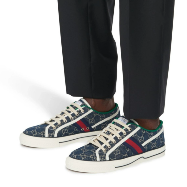 Giày Gucci Tennis 1977 'Denim' 606111-2KQ10-4463 - Ảnh 5