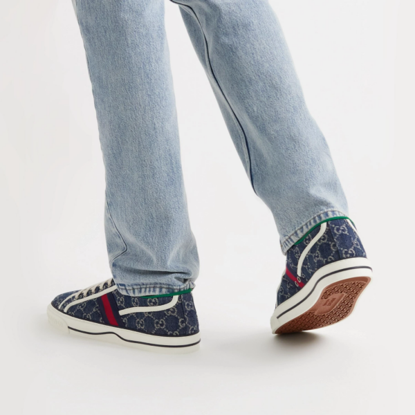Giày Gucci Tennis 1977 'Denim' 606111-2KQ10-4463 - Ảnh 4