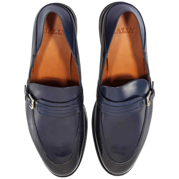 Giày Bally Welwood Leather Loafers 'Ink' 6223028 - Ảnh 3