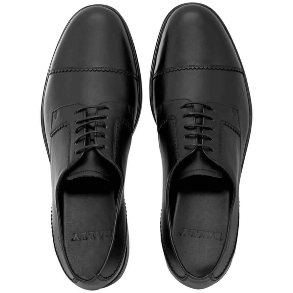 Giày Bally Neddy Cap-Toe Oxfords 'Black' 6231308 - Ảnh 3