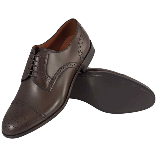 Giày Bally Brooking Leather Oxford 'Coffee' 6225540 - Ảnh 2