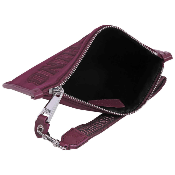 Ví Moschino Ladies Logo Embroidery Neoprene 'Purple' B840382061195 - Ảnh 3