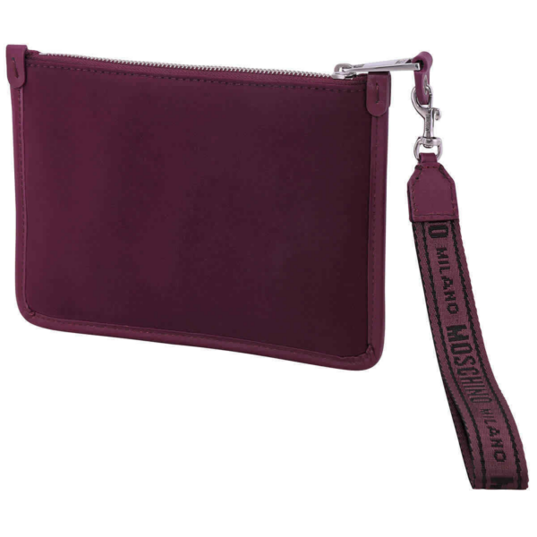 Ví Moschino Ladies Logo Embroidery Neoprene 'Purple' B840382061195 - Ảnh 2