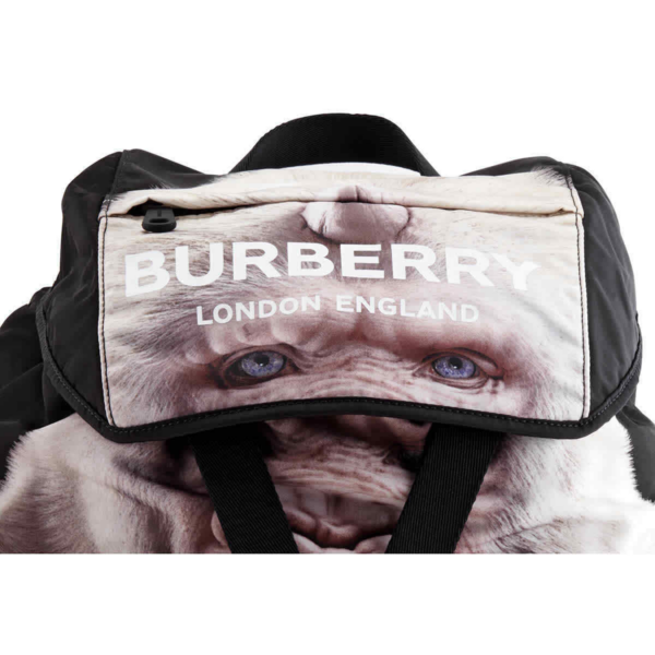 Balo Burberry Wilfin Ape Print Backpack 'Black' 8011325 - Ảnh 3