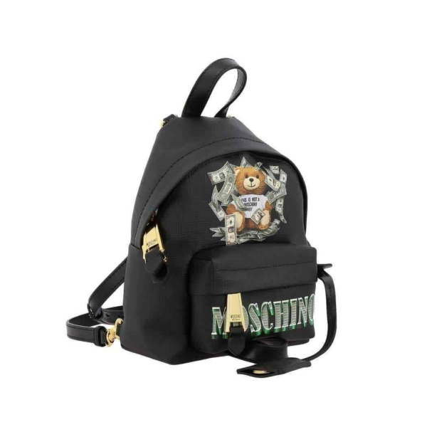 Balo Moschino Teddy Bear Dollar 'Black' A-7637-8210-3555 - Ảnh 3