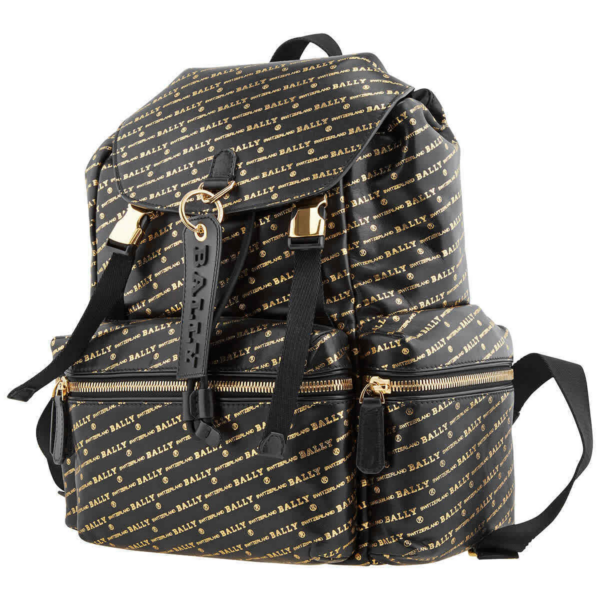 Balo Bally Crew Signature Logo 'Black Gold' 6226229 - Ảnh 4