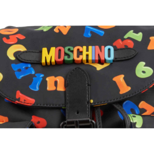 Alternative view of Balo Moschino Ladies Black Drawstring Logo 'Black' B-7601-8202-2555