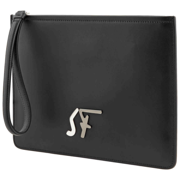 Ví Salvatore Ferragamo Logo 'Black' 723802 - Ảnh 4