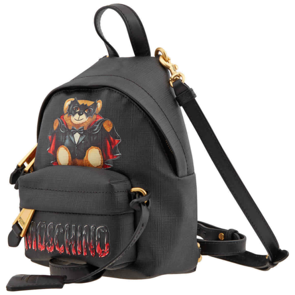 Balo Moschino Teddy Bear Print Mini 'Black' A-7637-8210-1555 - Ảnh 4