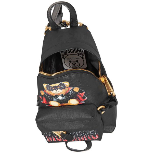 Balo Moschino Teddy Bear Print Mini 'Black' A-7637-8210-1555 - Ảnh 2