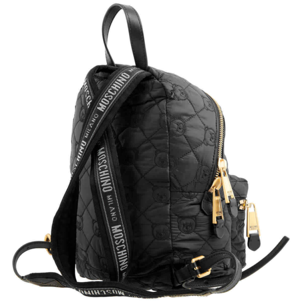 Balo Moschino Teddy Bear Motif 'Black' B-7621-8208-1555 - Ảnh 3